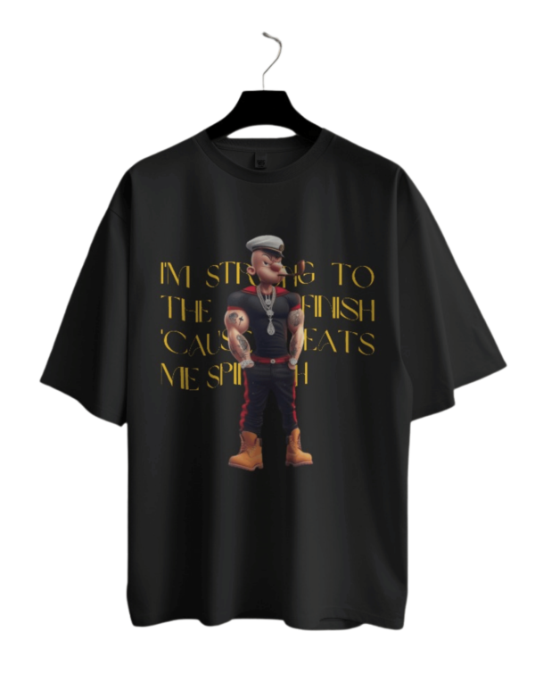 PREMIUM CARTOON MERCHANDISE – POPEYE – Printed Oversized T-shirt