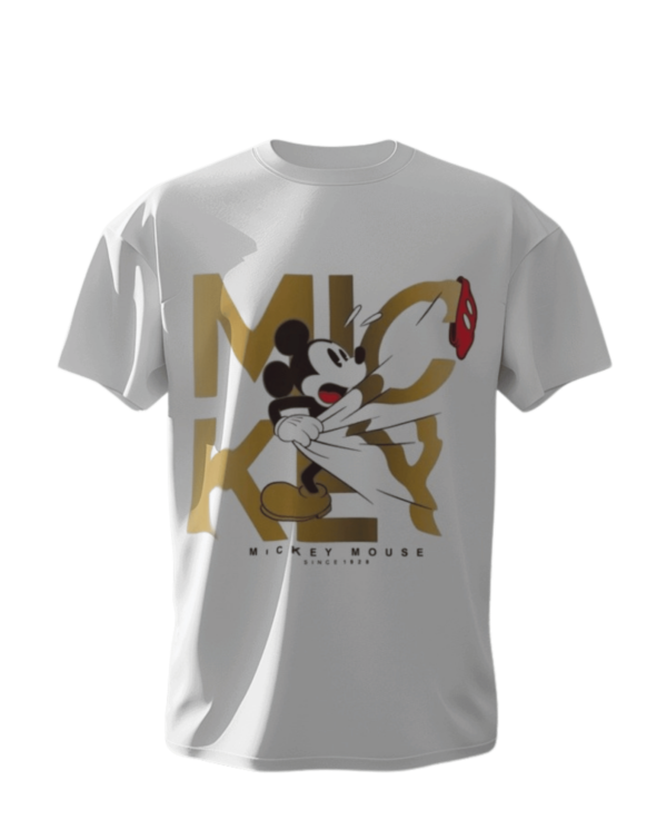 PREMIUM CARTOON MERCHANDISE – MICKY – Printed Oversized T-shirt