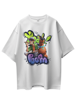 PREMIUM CARTOON MERCHANDISE – SCOOBY & SHAGGY ROGERS – Printed Oversized T-shirt