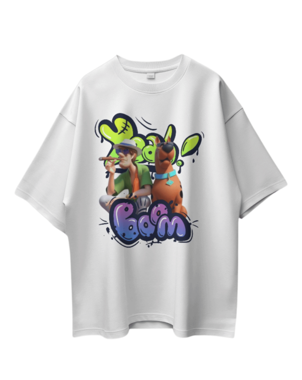 PREMIUM CARTOON MERCHANDISE – SCOOBY & SHAGGY ROGERS – Printed Oversized T-shirt