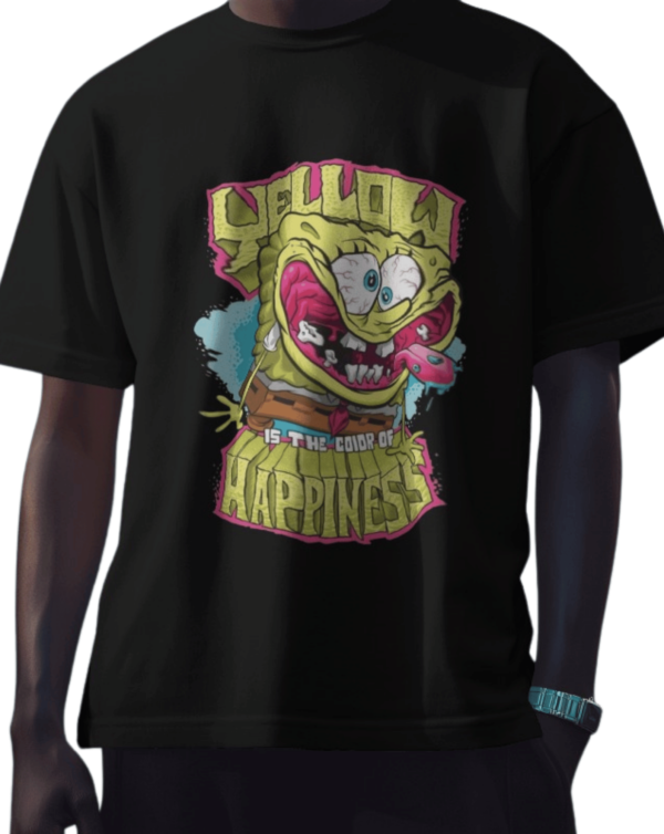 PREMIUM CARTOON MERCHANDISE – SPONGEBOB SQUAREPANTS – Printed Oversized T-shirt
