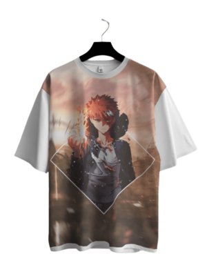 PREMIUM ANIME MERCHANDISE – SHIROU EMIYA – Printed Oversized T-shirt PREMIUM ANIME MERCHANDISE – SHIROU EMIYA – Printed Oversized T-shirt